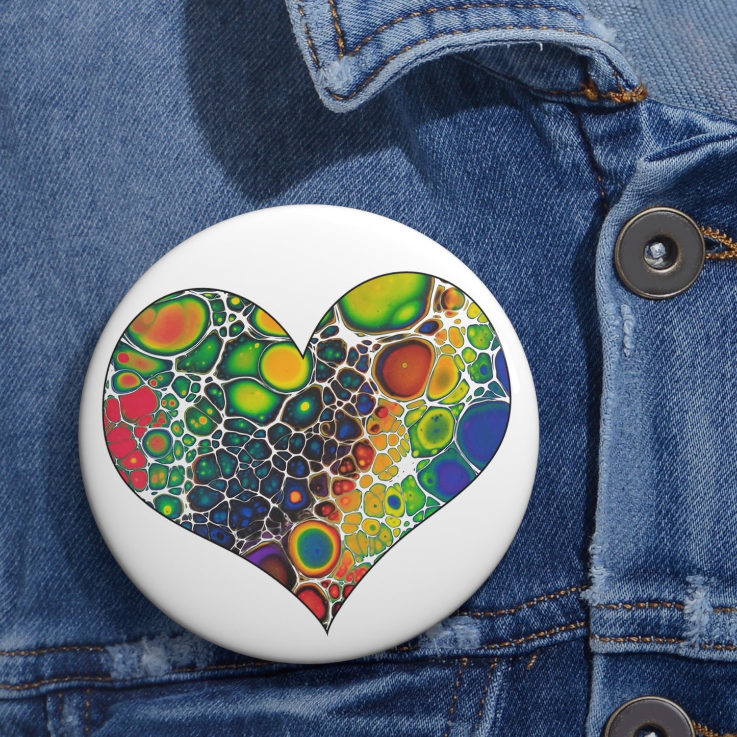 Pin Buttons - Bubble Love