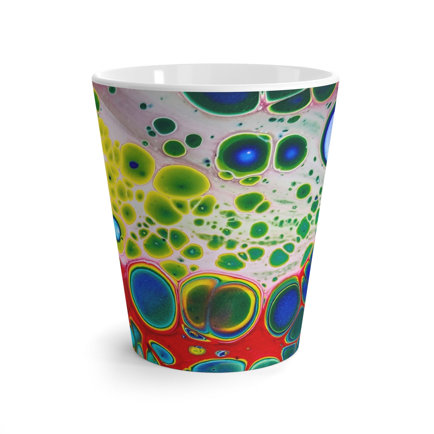 Latte Mug - 12 oz - Bubbling Rainbows