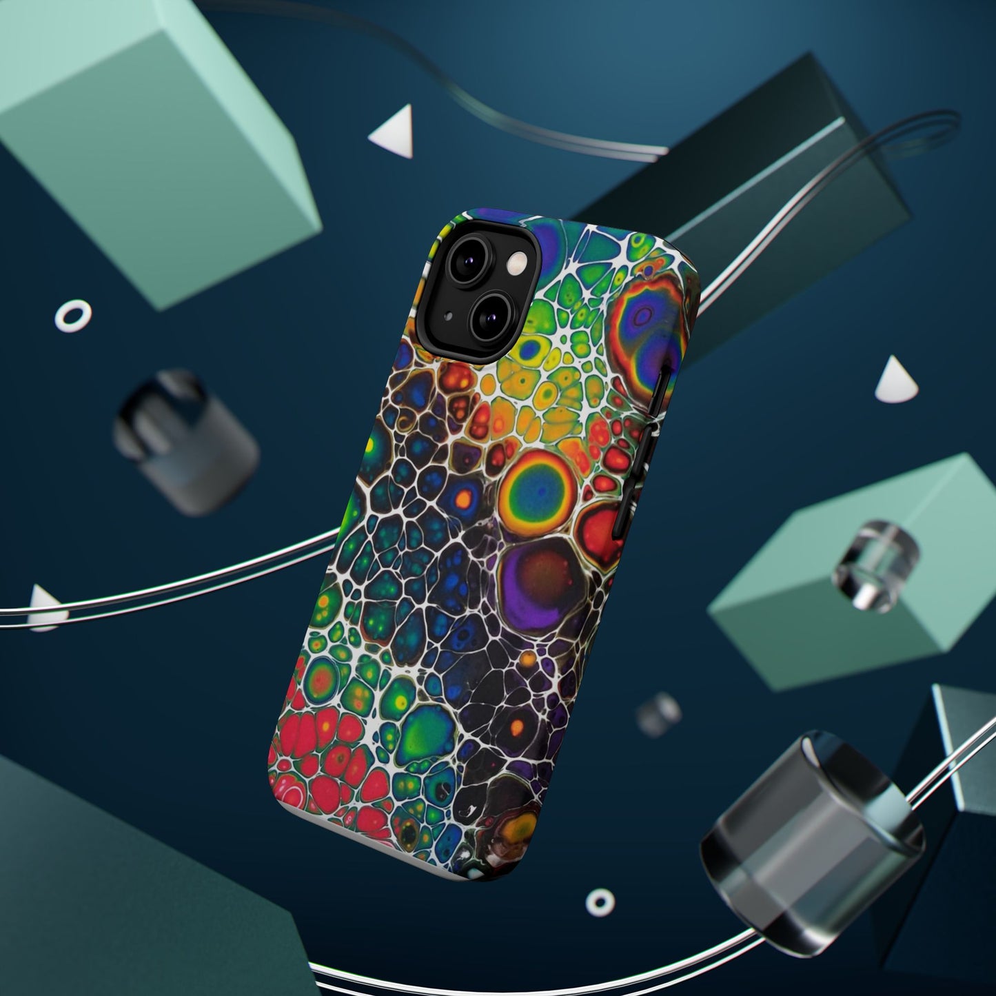 Rainbow Bubbles - iPhone Magnetic Tough Cases