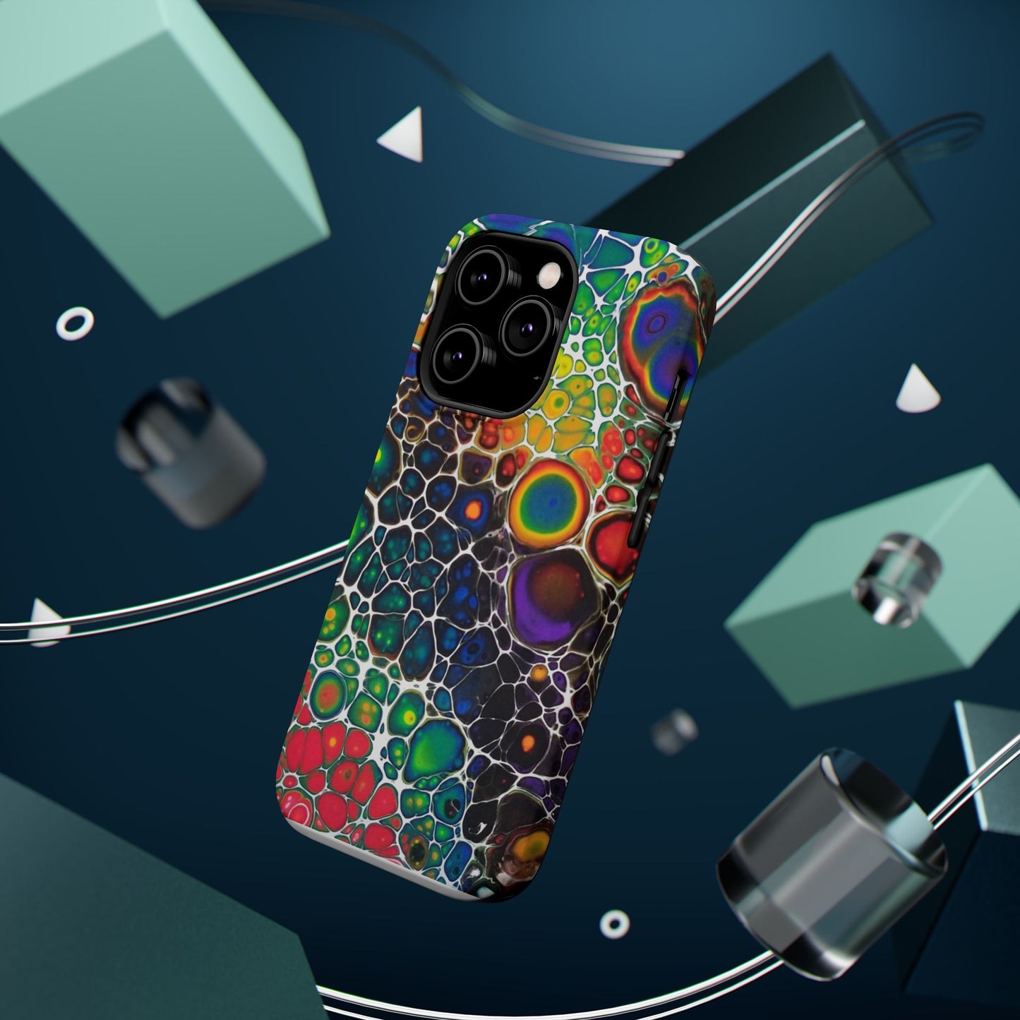 Rainbow Bubbles - iPhone Magnetic Tough Cases