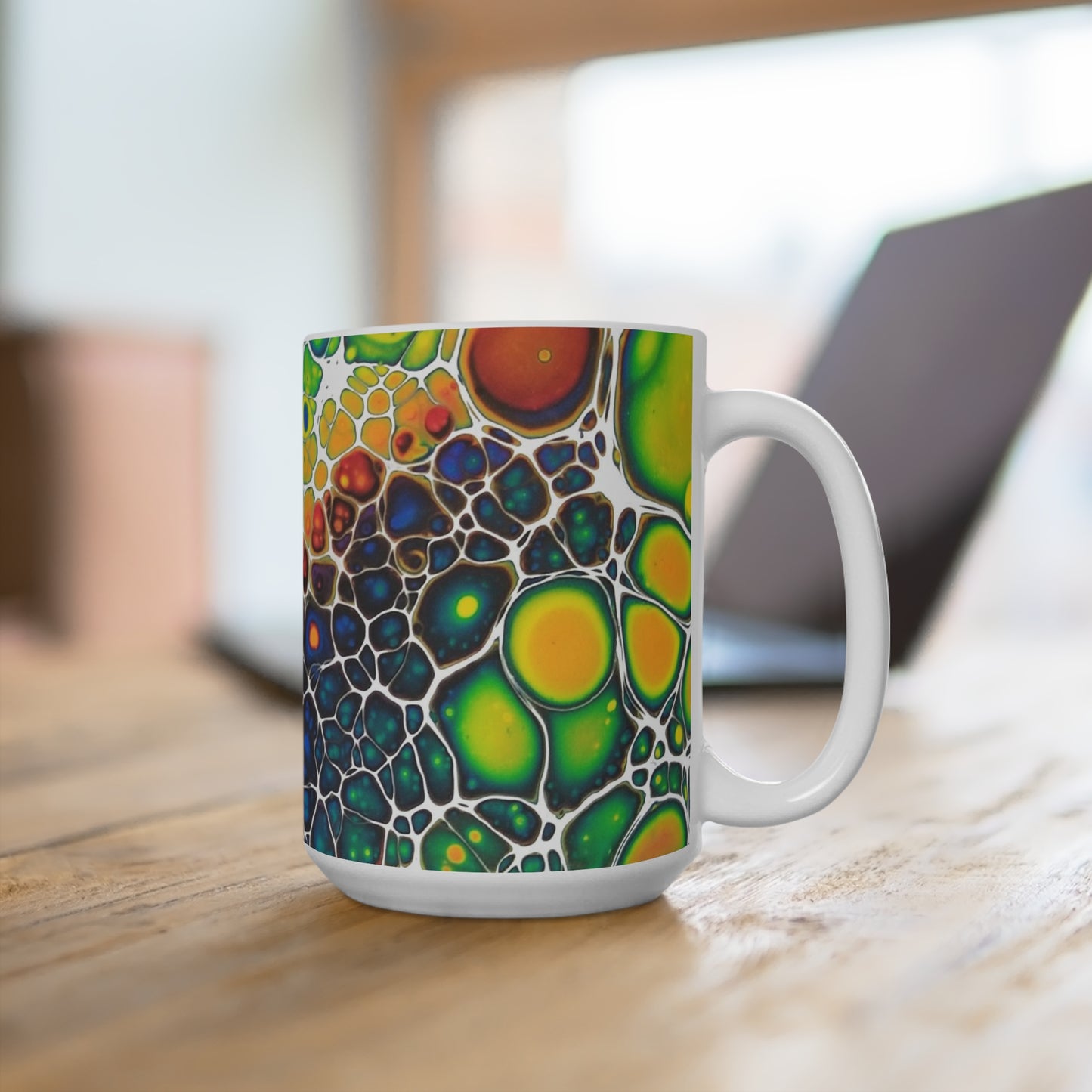 Mug 15oz - Rainbow Bubbles