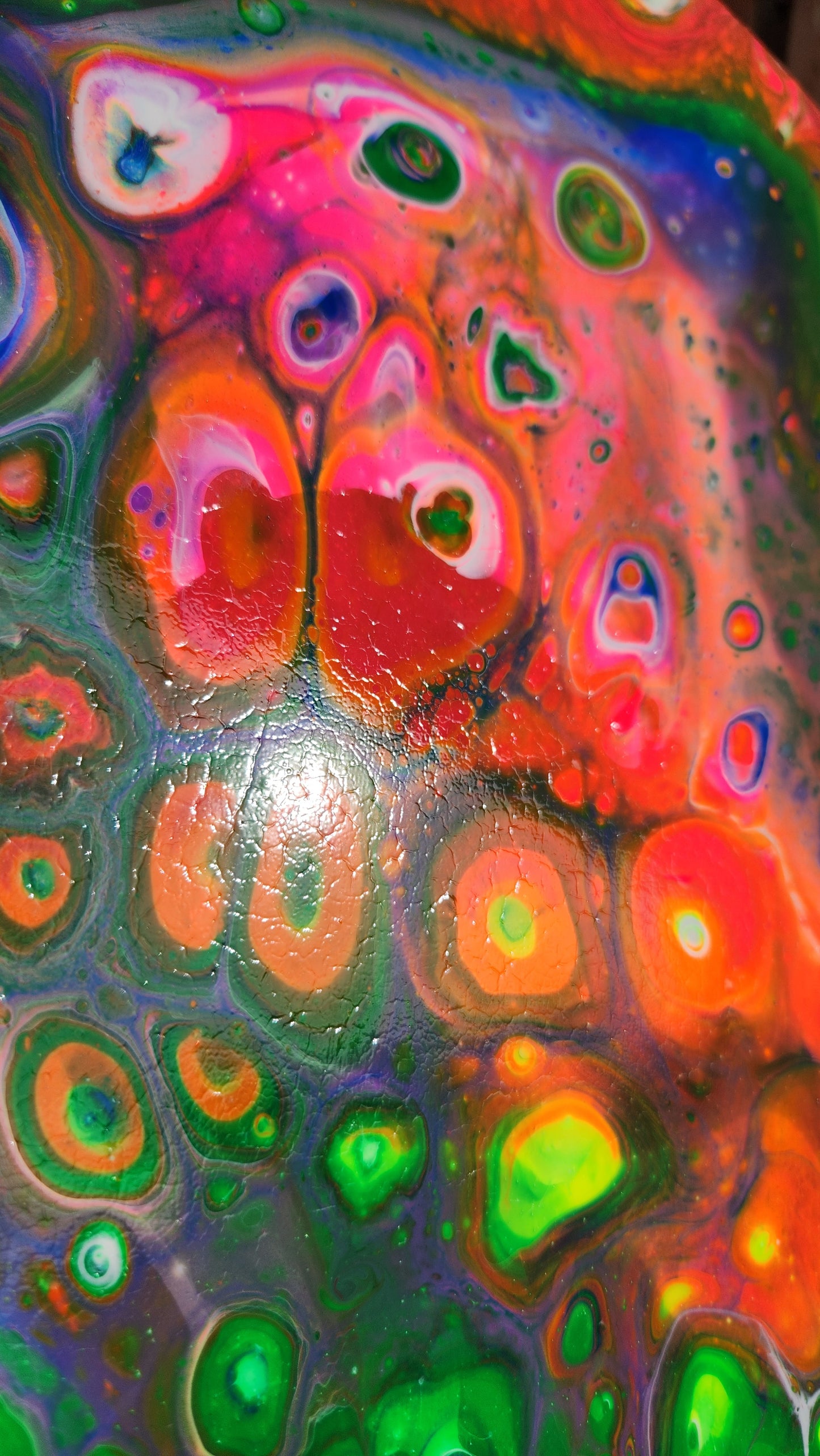 Neon Riot (large) - Painted Decor Wall Art Solid Wood Original