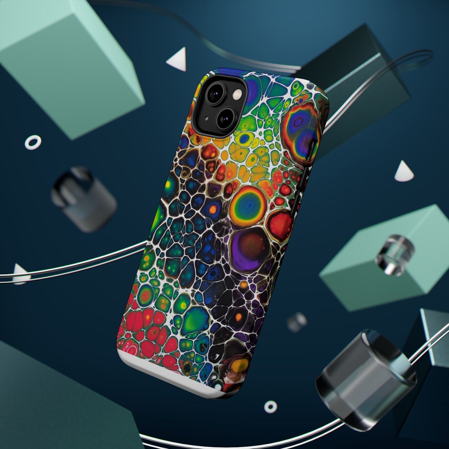 Rainbow Bubbles - iPhone Magnetic Tough Cases